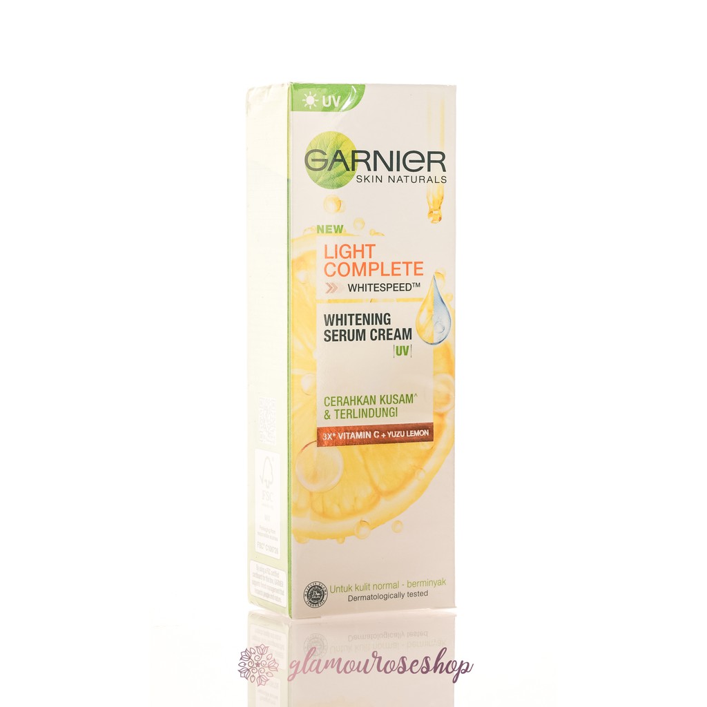 ❤️Glamouroseshop❤️ Garnier Light Complete Whitening Serum Cream SPF 36 Vit C + YUZU 20 ml