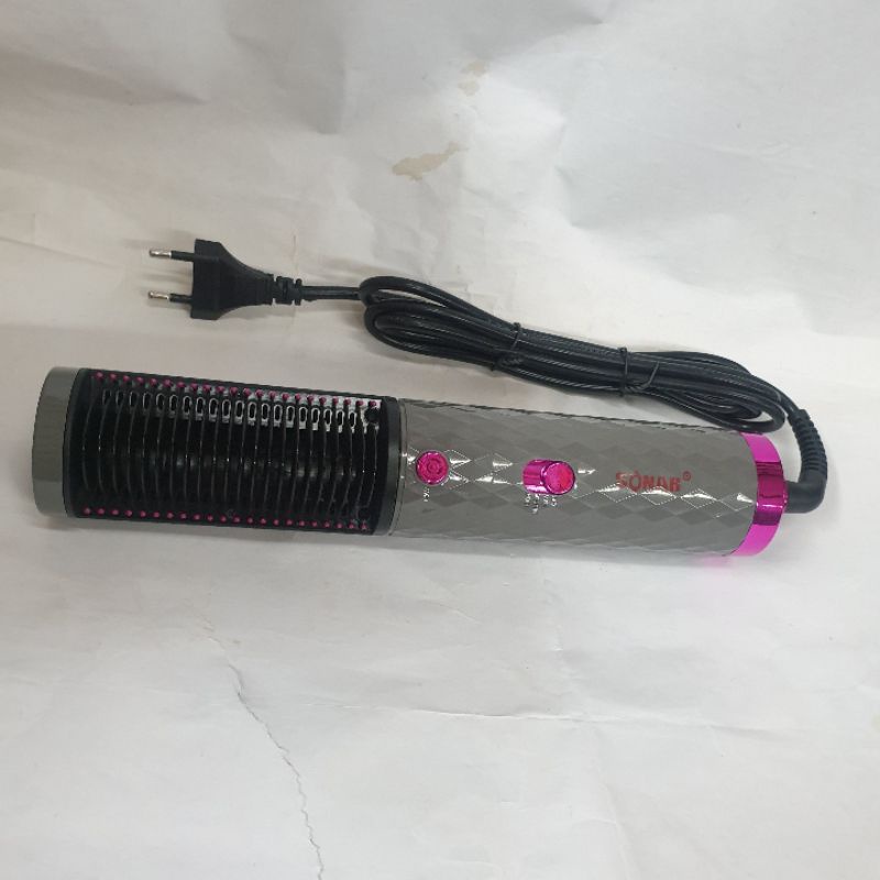 Pengering rambut sisir  hot brush hairdryer sisir blow curly Murah sonar sn5247