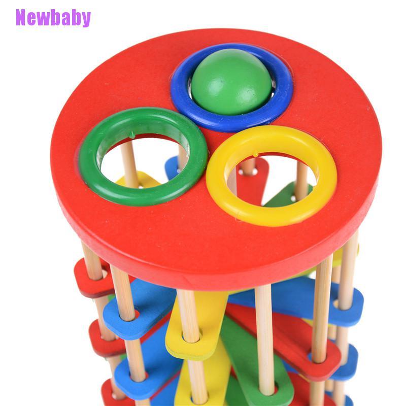 (Newbaby) Mainan Pukul Bola Bahan Kayu Untuk Anak-Anak