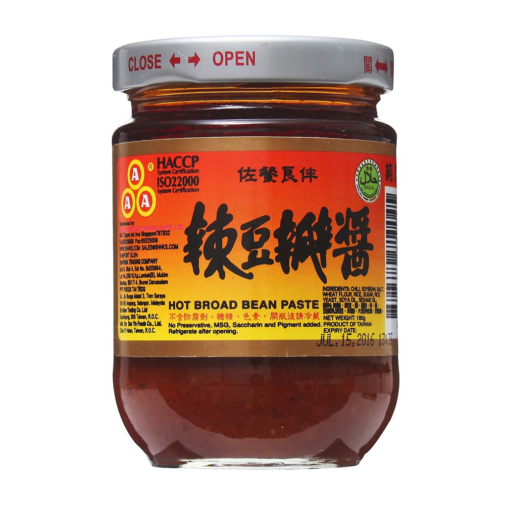 

AAA Chili Bean Sauce/Triple A Hot Broad Bean Paste/AAA Saus Tobandjan 180gr