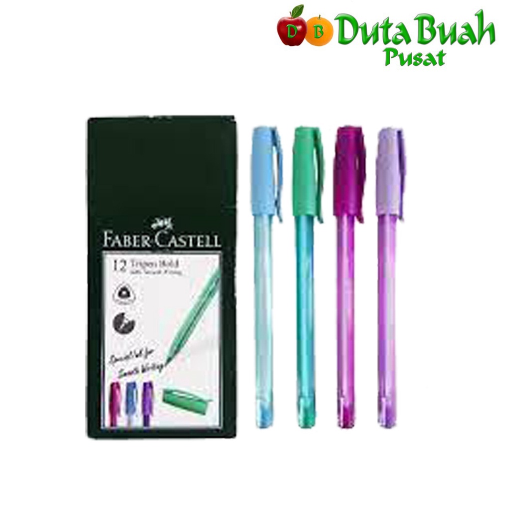 DUTA BUAH FABER CASTELL BALLPEN TRIPEN BOLD BLACK INK BOX
