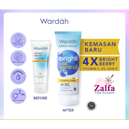 Wardah Perfect Bright Creamy Foam 50ml/100ml