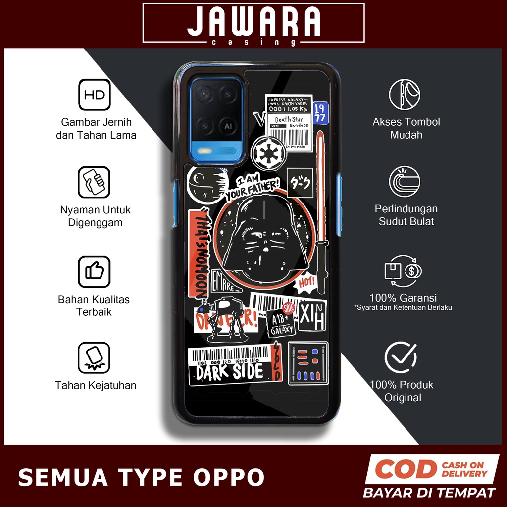 Case Oppo A54 Case Hp Oppo A54 Premium Glossy Jawara Casing [STWR] Casing Hp Oppo A54 Aesthetic Kesi