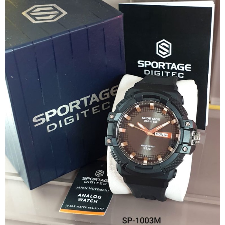 JAM TANGAN SPORT RUBBER STRAP ANTI AIR ORIGINAL | SPORTAGE DIGITEC ORIGINAL | SPORT WATCH