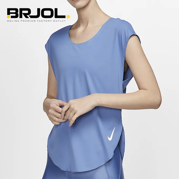 BAJU OLAHRAGA WANITA ORIGINAL NIKE CITY SLEEK TOP SS AT0824458