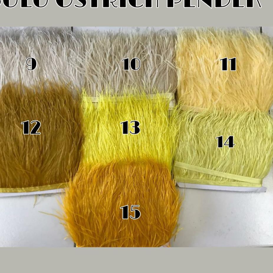 Produk Terlaris BULU OSTRICH PENDEK - BULU BAJU - HIASAN BAJU mao....