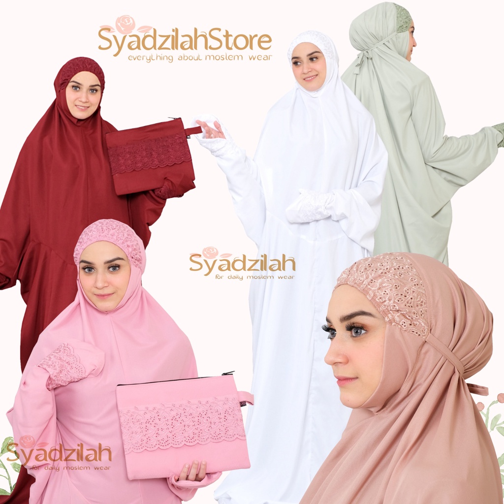 SYADZILAH - Mukena Terusan Dewasa Khadijah Katun Premium