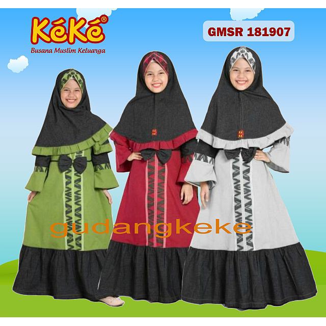 KEKE GAMIS ANAK SIZE 1 YG READY, UNTUK ANAK USIA 1 -2 TAHUN KEKE BUSANA MUSLIM