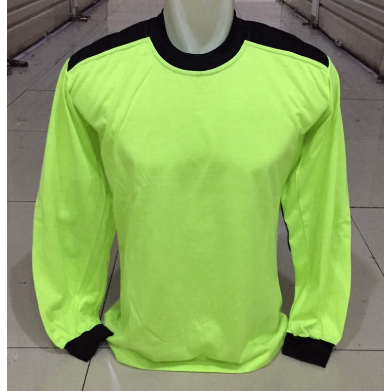 kaos hijau lengan panjang tembak/kaos hijau stabilo lengan panjang tembak