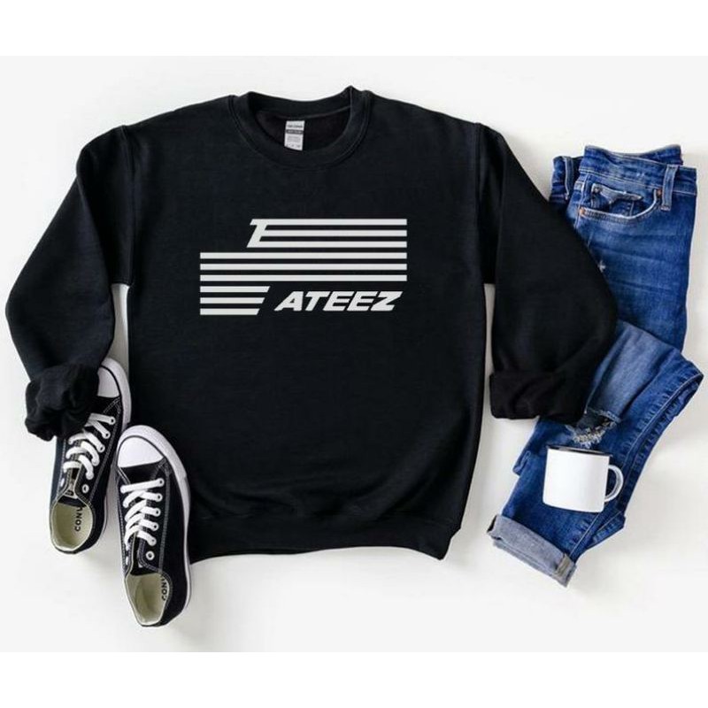 S - XXXXXL(6XL) ATEEZ Logo Boyband Kpop Sweatshirt  ATEEZ Men Women Crewneck BIGSIZE OVERSIZE