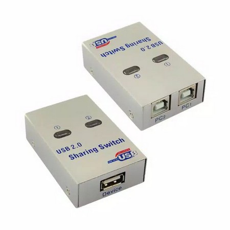 NYK - Auto Switch USB Printer 2port 2 port sharing 2 Cabang Kabel Printer