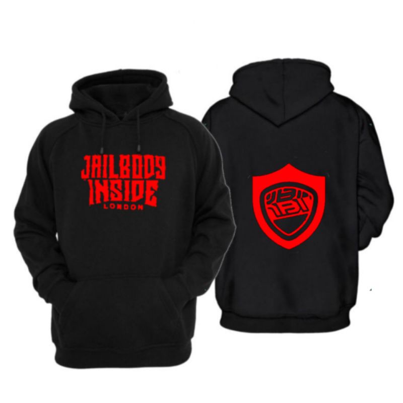 HOODIE JAILBODY BRAND METAL BAND MUSIK DISTRO JAIL BODY INSIDE LONDON 100% PREMIUM