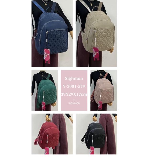 Promo Terbaik Tas Wanita Ransel SIGHMON Original Tas Ransel 3 in 1 Import Fashion Korea Tas Ransel Canvas Import Trendy Waterproof