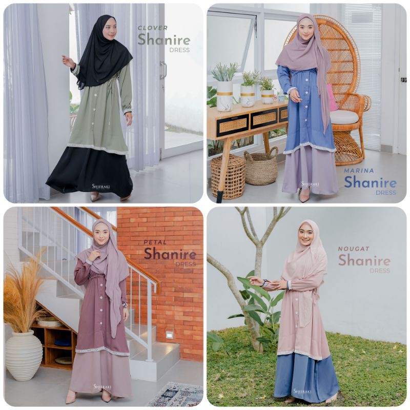 BUSANA MUSLIM WANITA GAMIS CANTIK BUSUI FRIENDLY SHANIRE DRESS BY SHIERAKI INDONESIA