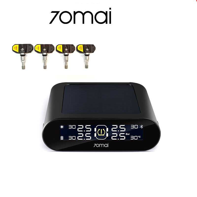 Xiaomi 70mai Midrive Monitoring Tekanan Ban Mobil TPMS Solar Power T01