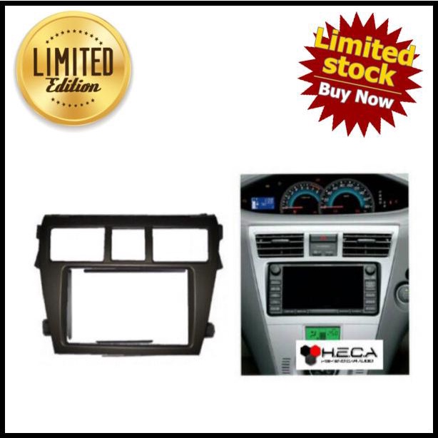 Frame Head Unit Double Din Tape Vios 2007-2012 / Limo Gen 2 (Black)
