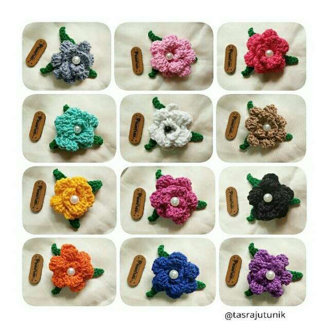 Bros Rajut Bunga Mawar
