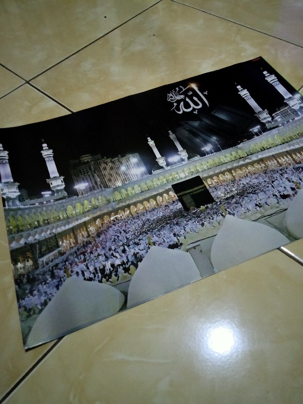 Poster Hiasan Dinding Kaligrafi Asmaul Husna Allah Muhammad Alam Ayat Kursi Dekorasi Rumah