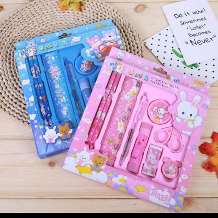 

Alat Tulis Anak Set 9 In 1 - Perlengkapan sekolah SET lengkap