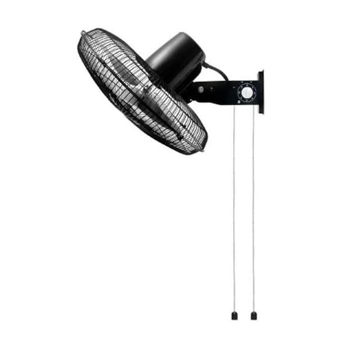 MIYAKO KIPAS ANGIN BESI WALL FAN DINDING HITAM KDB 18 3 KECEPATAN GARANSI RESMI