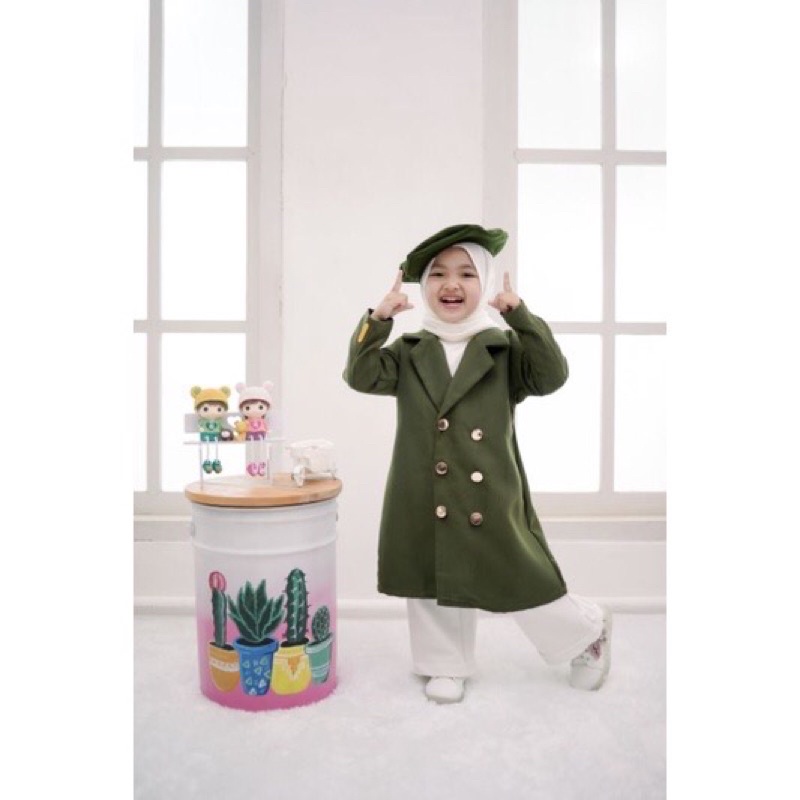 OUTER LONG COAT ANAK KOREAN STYLE PREMIUM KOREAN COAT BLAZER ANAK 1-10 THN korean coat by rumah ara blazer anak of