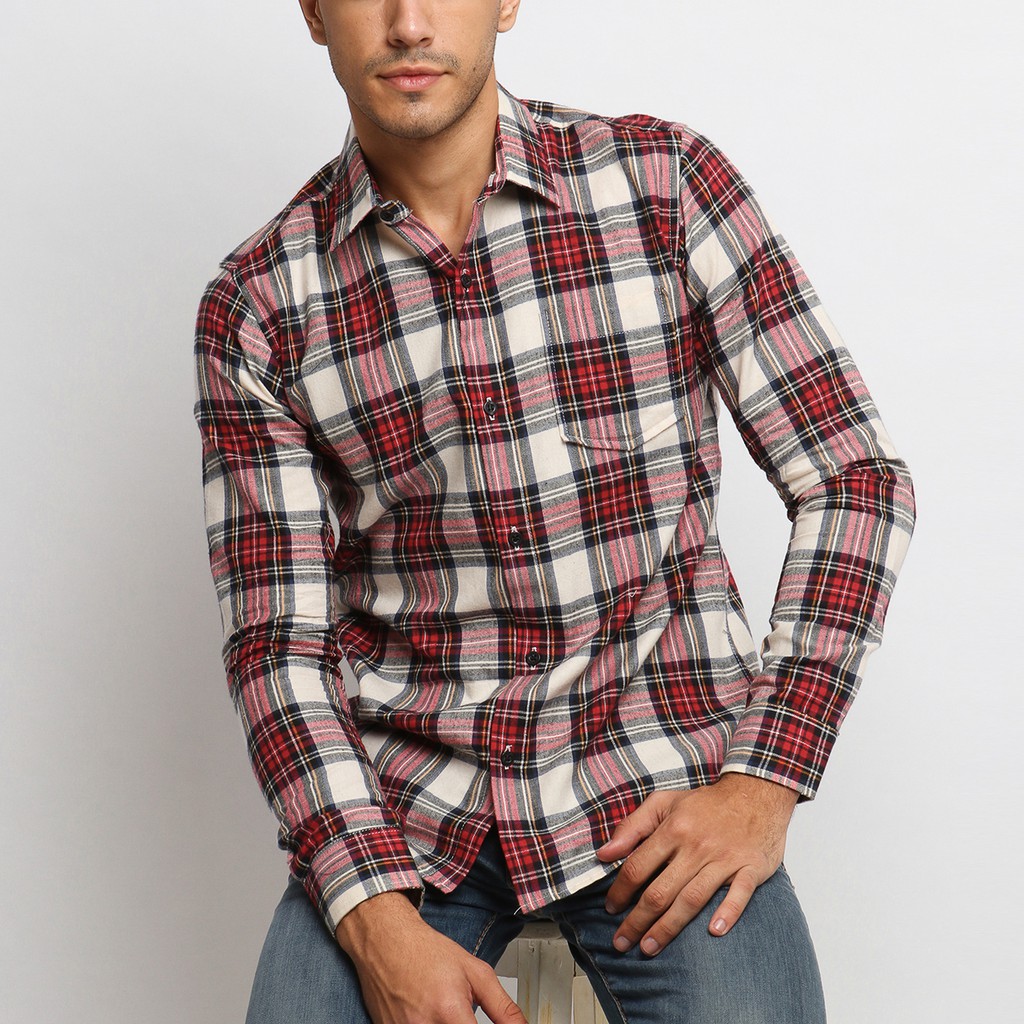 

VENGOZ Kemeja Flanel Pria - Gipsy Flannel Shirt