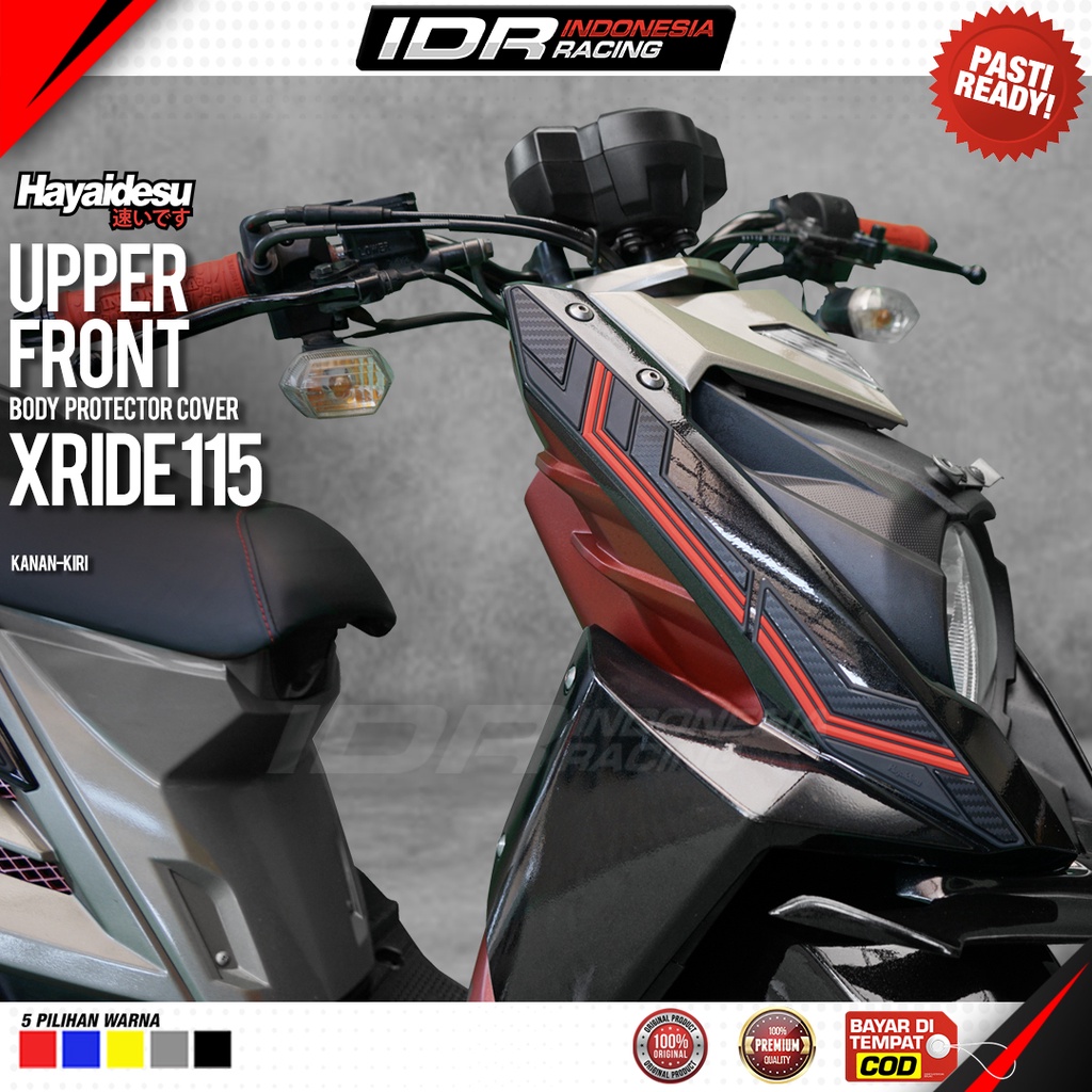 Hayaidesu Xride 115 Body Protector Upper Front Cover Aksesoris Yamaha