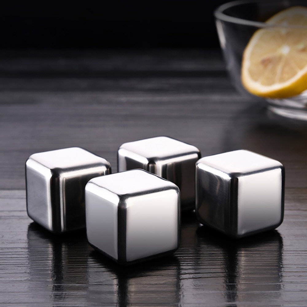 Stainless Ice Cubes isi 8pcs