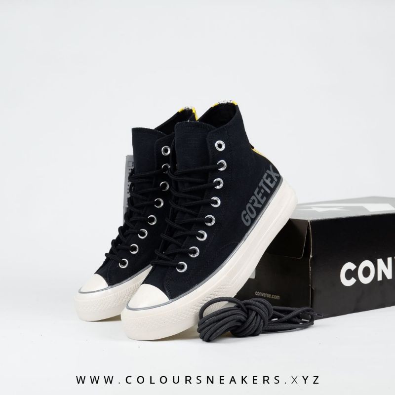 gore tex black converse