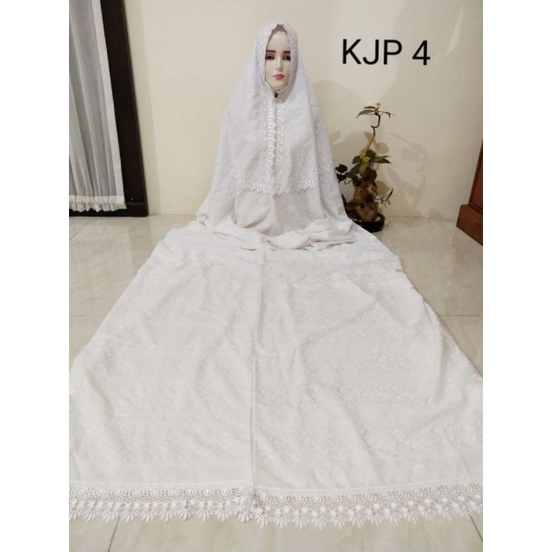 Mukena Katun Jepang PRADA   mukena terusan bordir