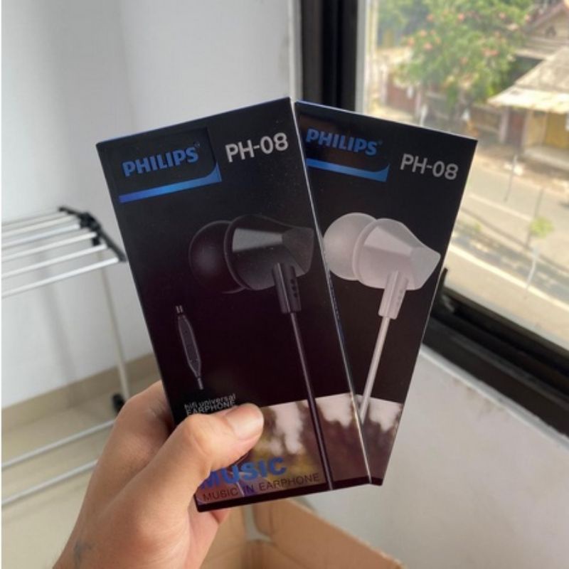 HIFI HEADSET EARPHONE UNIVERSAL PHILIPS PH-08