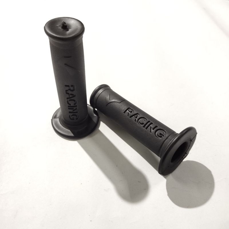 Handgrip motor rancing hitam polos universal