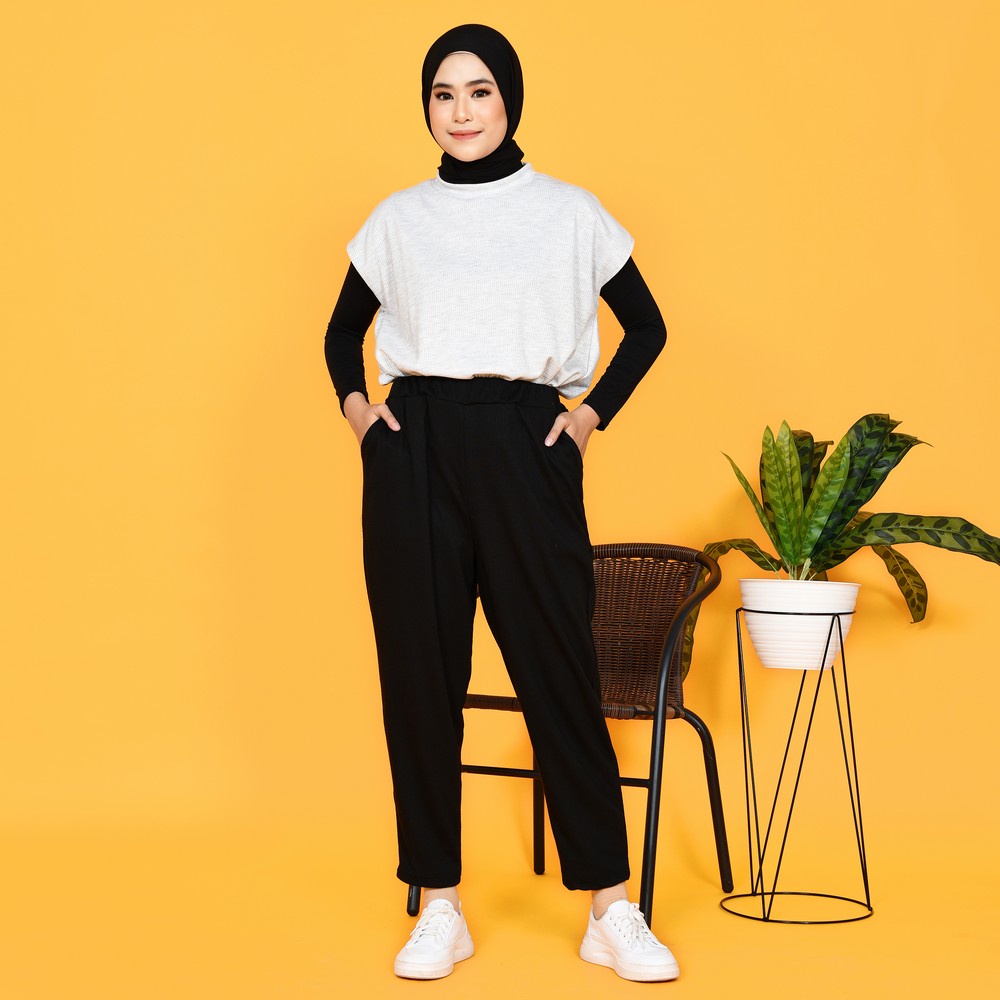 Mybamus Noa Pipe Pants – Bawahan Muslim Wanita – Celana Daily-8