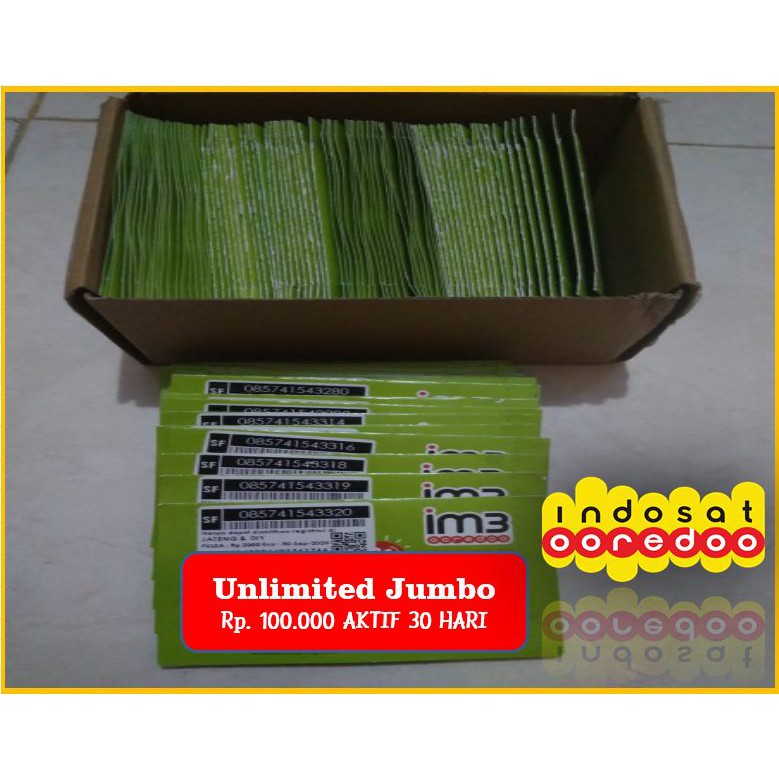 PERDANA INDOSAT ISI UNLIMITED JUMBO MURAH