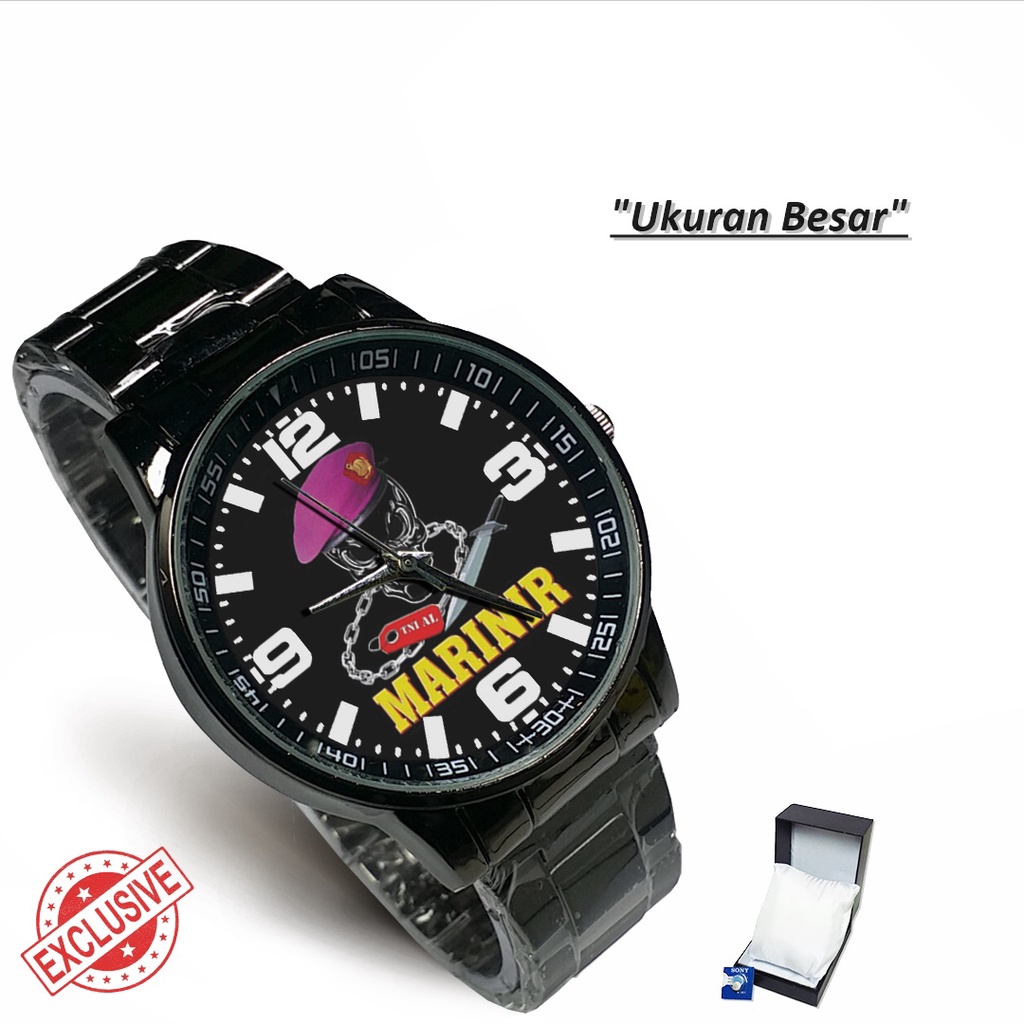 Jam Tangan Rantai Couple MARINIR AL (Limited Edition)