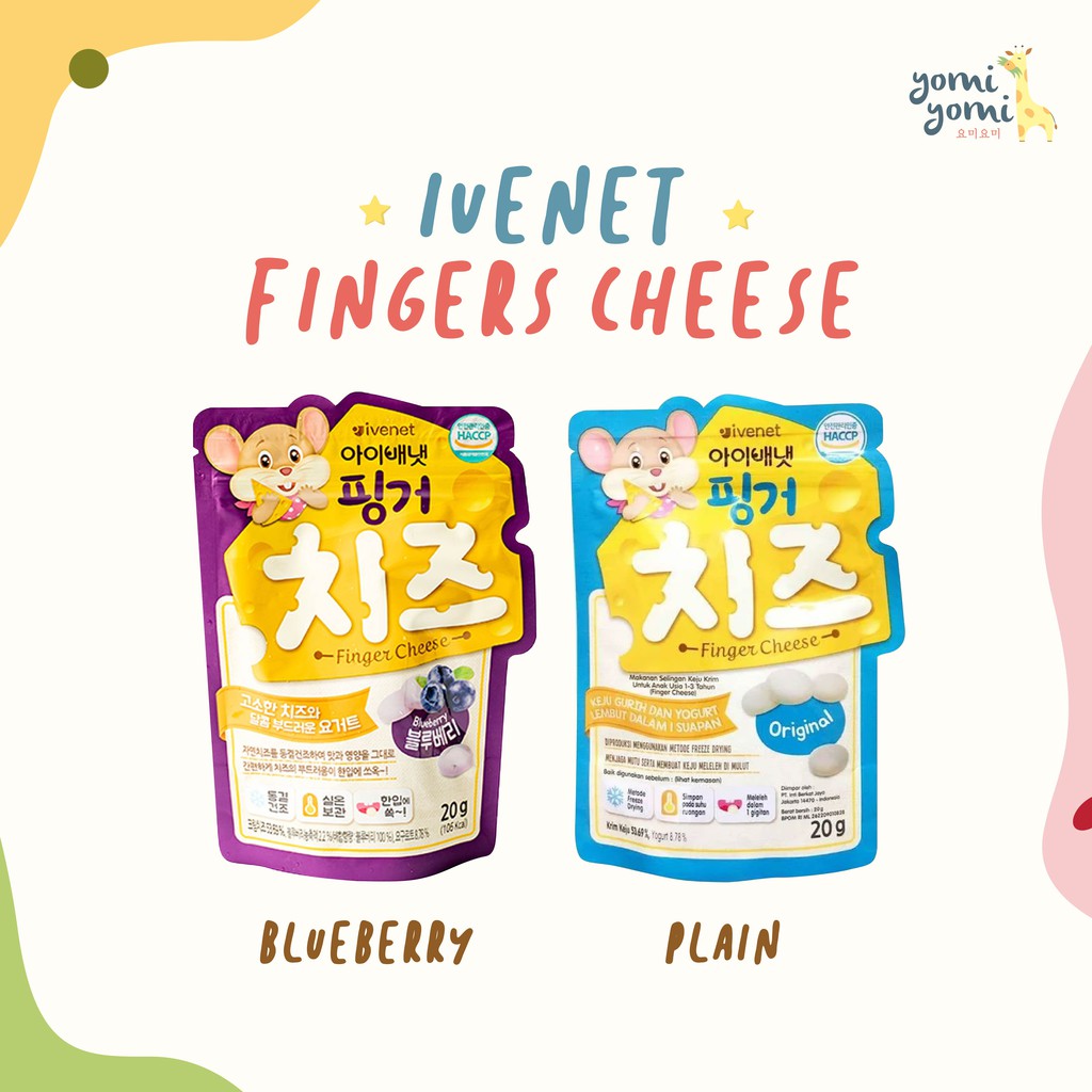 Ivenet Bebe Finger Cheese Snack/ Korea Baby Snack/ Korea Baby Food/ Snack Anak