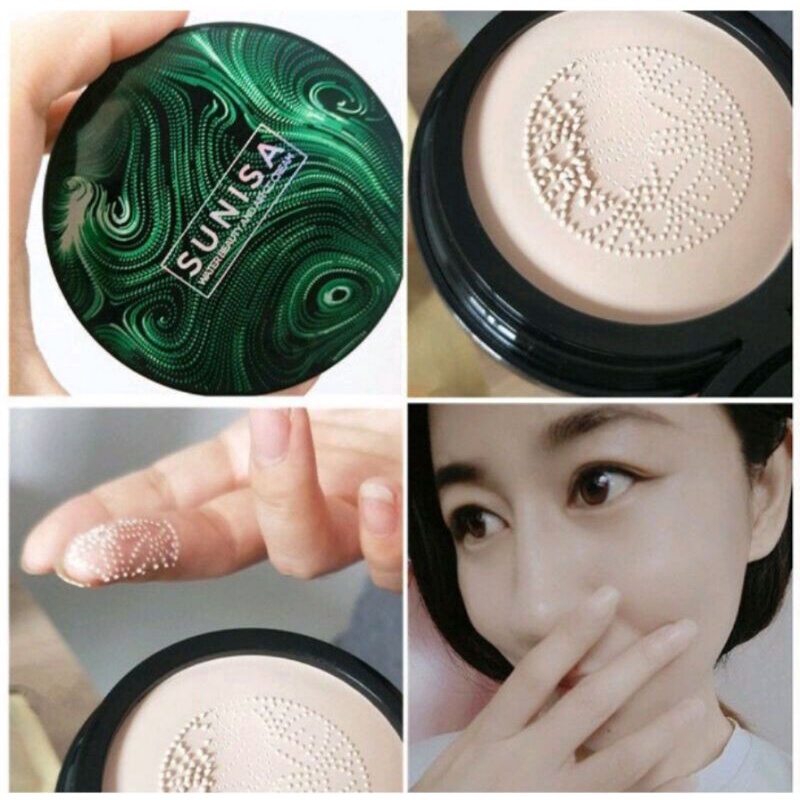 SUNISA MUSHROOM HEAD BB CHUSHION VIRAL WATERPROOF ORIGINAL 100%