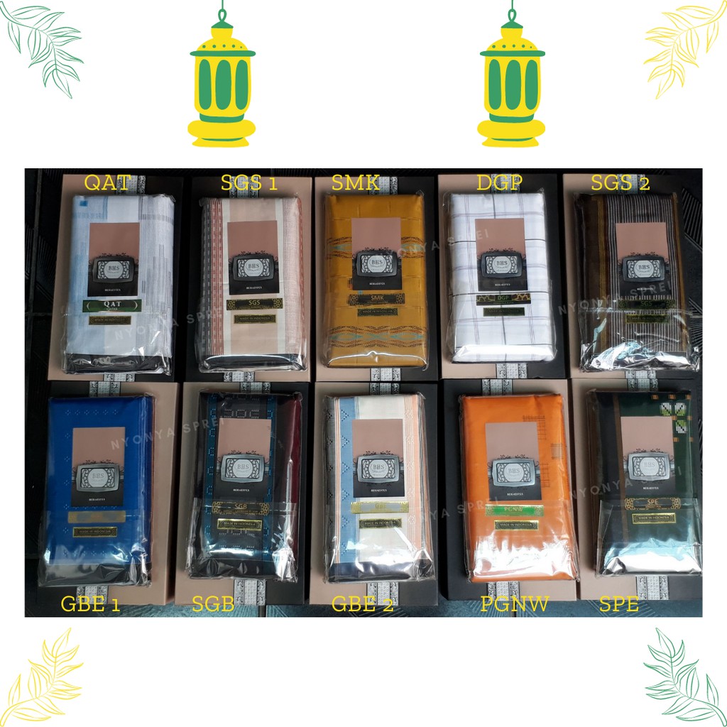 Sarung BHS Mercerized Type QAT, SGS, SMK, DGP, GBE, SGB, PGNW, SPE