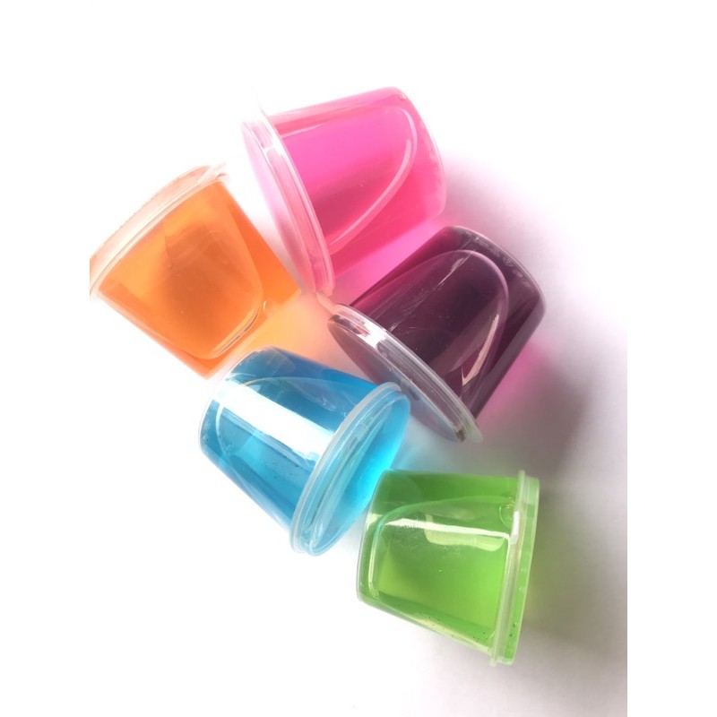 CLEAR SLIME SLIME BENING GLITTER TABUNG