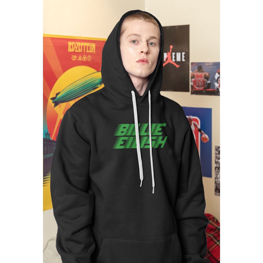 TERMURAH  COD Jaket Sweater Hoodie Pria Distro BILLIE EILISH Original Big Size Jumbo M - XXL