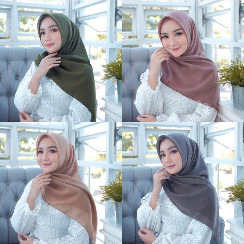 Hijab Segi Empat Bella Square polly catton