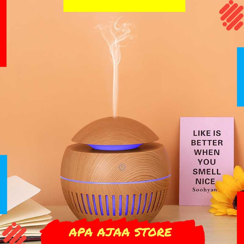 Best Seller ! Taffware Ultrasonic Humidifier Aroma Essential Oil Wood 130ml