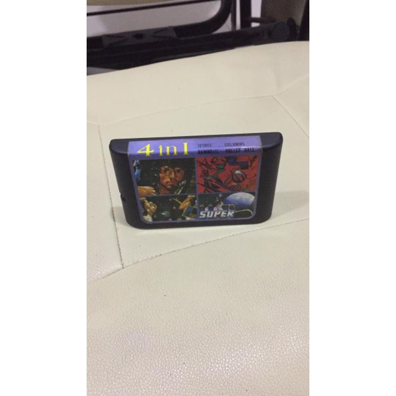 Kaset Sega Md1 Bootleg 4 in 1 Tested