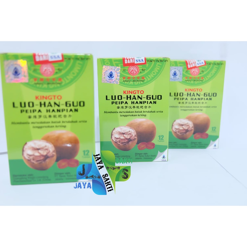 

Permen untuk Batuk Kingto Luo Han Guo Peipa Hanpian