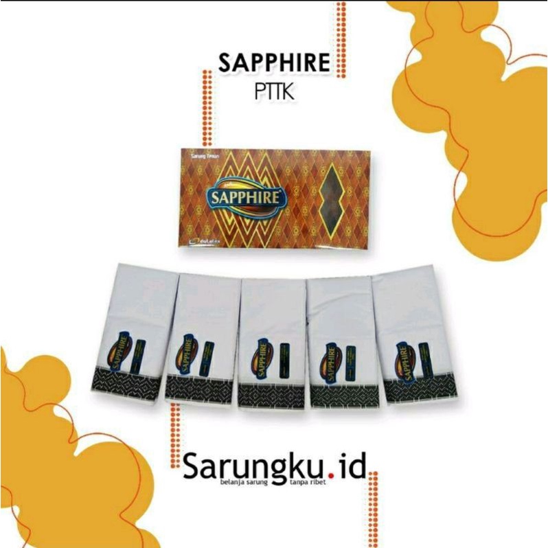 Sarung Tenun Sapphire Warna Hitam Polos dan Putih Polos PTTk Dutatex Textile Industry Sarung Pilihan