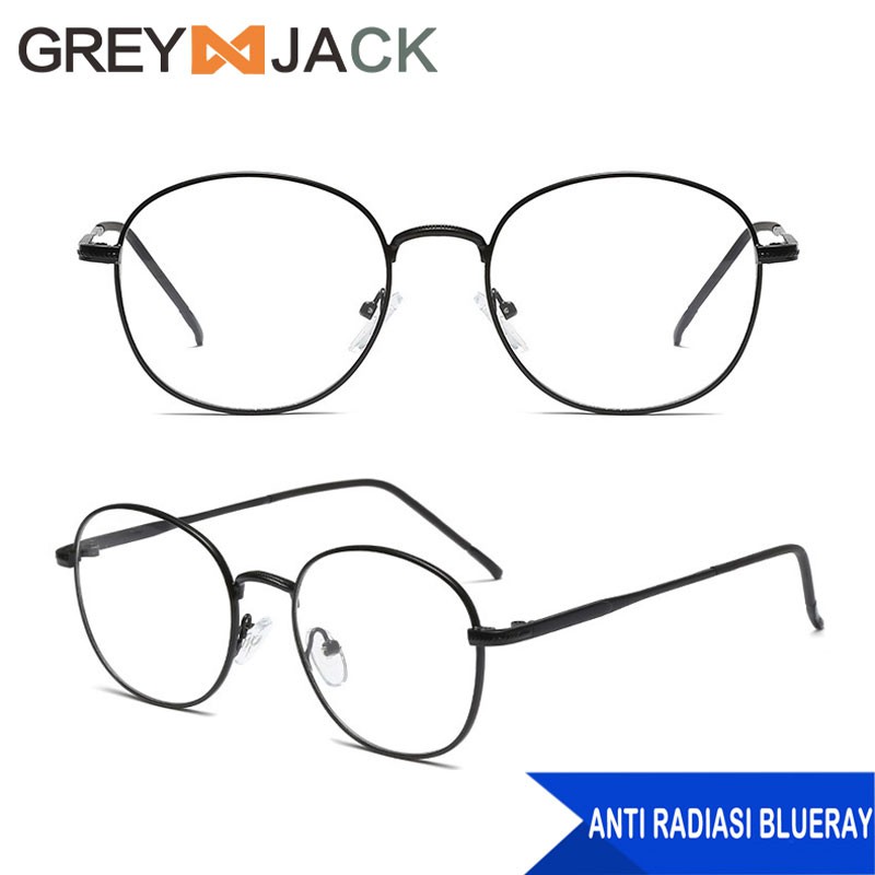 

Grey Jack/kacamata anti radiasi blueray dewasa fashion metal 5903