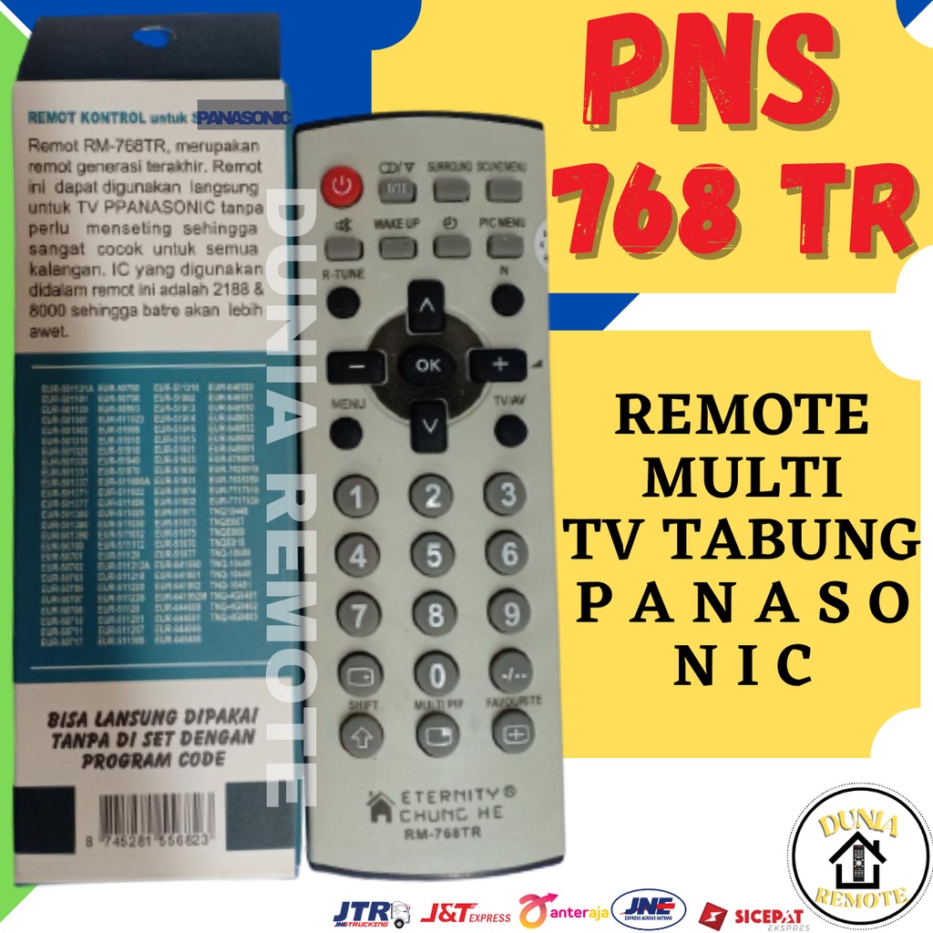 Remot / REMOTE TV Panasoni Multi Tabung LCD LED TYPE RM 768 TR tanpa setting