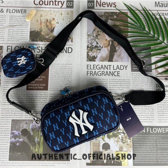 Tas MLB Monogram Mini Blue Crossbag New York Yankees