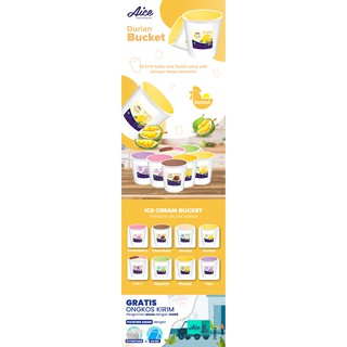 AICE Durian Bucket Ice Cream Es Krim Ember 8L Eskrim ...