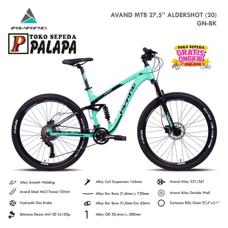MTB 27.5 AVAND ALDERSHOT 10 Speed Sepeda Gunung